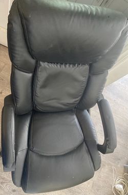 Leather swivel chair