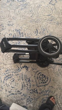 Nuna Baby Stroller – Black, Folded BASE ONLY
