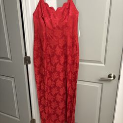 Jump Red Satin Dress