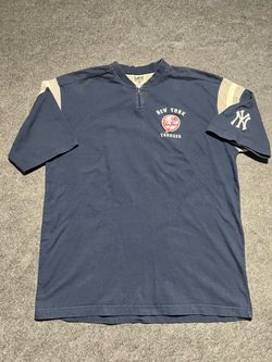 Sz L - Vintage Lee Sport New York Yankees 1/4 zip short sleeve t-shirt