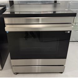 BRAND NEW OPEN BOX! Scratch & Dent! SAMSUNG 6.3 CU. FT. INDUCTION RANGE NSI6DG9500SR