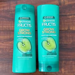 Garnier Fructis GROW STRONG Fortifying Shampoo And Conditioner: For Stronger, Healthier Hair 12.5 oz Each (2 For $5)