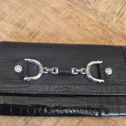 NEW Brighton Black Equestrian Wallet Bridle Bit