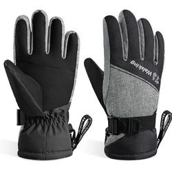 Walsking Kids Winter Snow&Ski Gloves-3M Thinsulate Waterproof Cold Weather Youth Gloves for Skiing,Snowboarding-Fits Boys and Girls