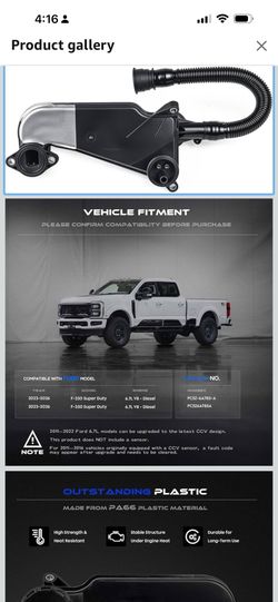 Air Oil Separator Assembly Fit for Ford F250 F350 Super Duty 2023-2024 OR 2011+ 6.7L Powerstroke Diesel - PCV CCV Vent Valve Engine Crankcase - Replac