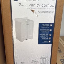 GLACIER BAY 24 In VANITY COMBO WHITE 