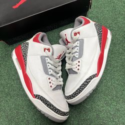 JORDAN 3 FIRE RED 2022 SIZE 9