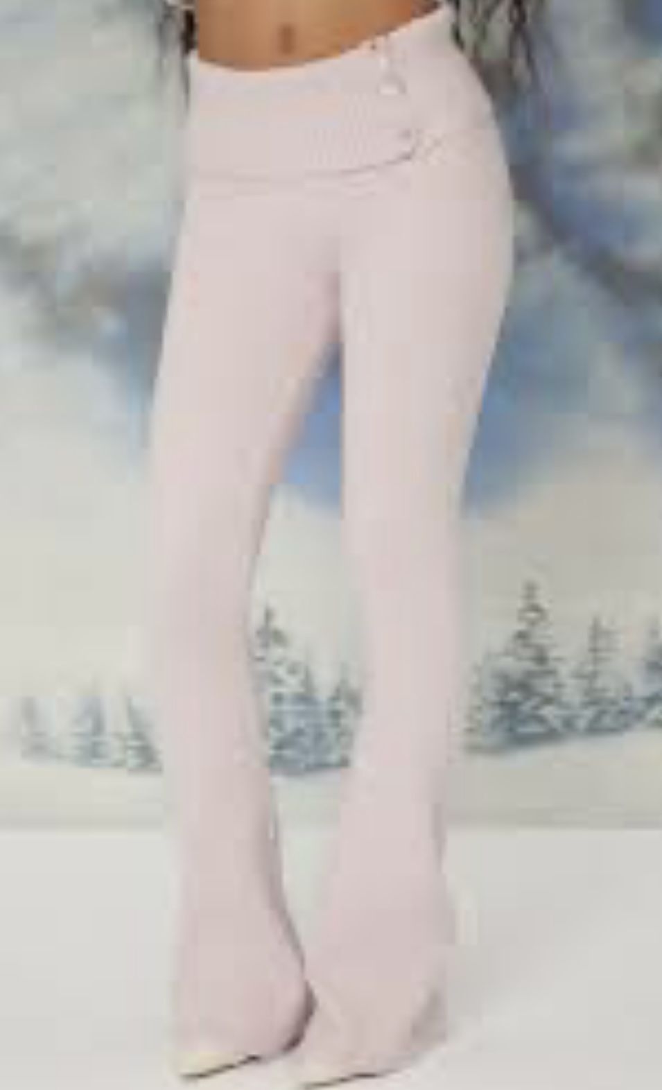 Hello Kitty sweater knit Flare Pants size XL