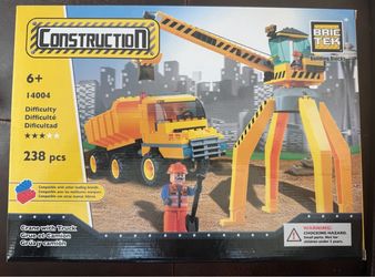 BRIC TEK Crane With Truck 238 pieces New in box