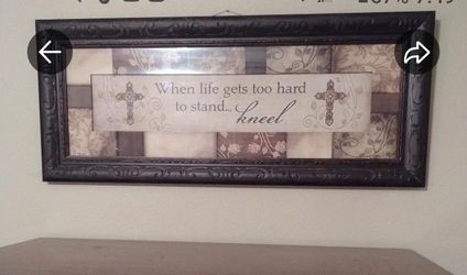 Framed Inspirational Quote Wall Art