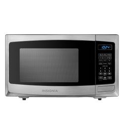 Insignia™ - 0.9 Cu. Ft. Compact Microwave - Stainless Steel