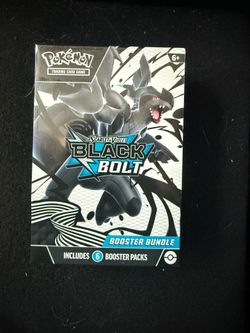 Pokémon Scarlet & Violet Black Bolt Booster Bundle Box 2025 Zekrom 6 Packs