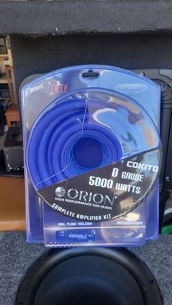 0 Gauge Amp Kit Orion