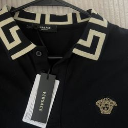 Versace Men’s Pollo Button Up Large 