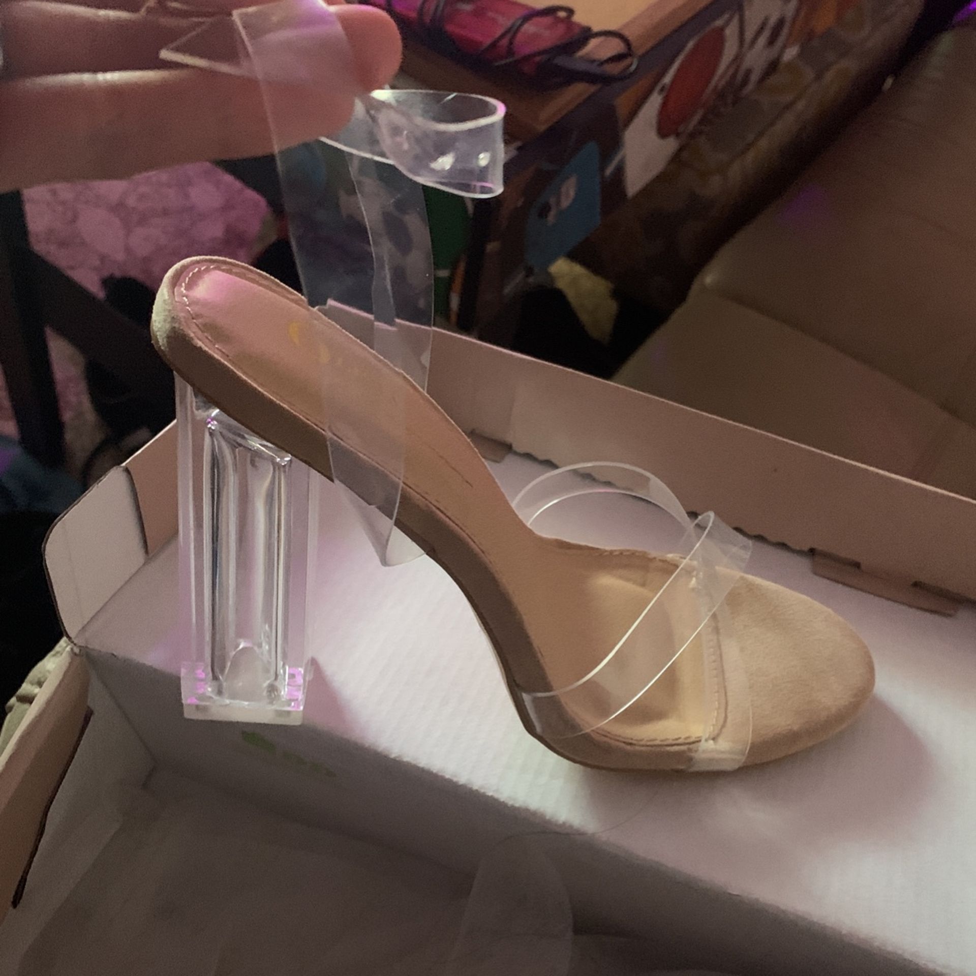 Clear Size Heels 