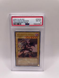 Yu-Gi-Oh! Red-Eyes Black Dragon Anniversary Pack Ultra Rare YAP1-EN002 PSA 8