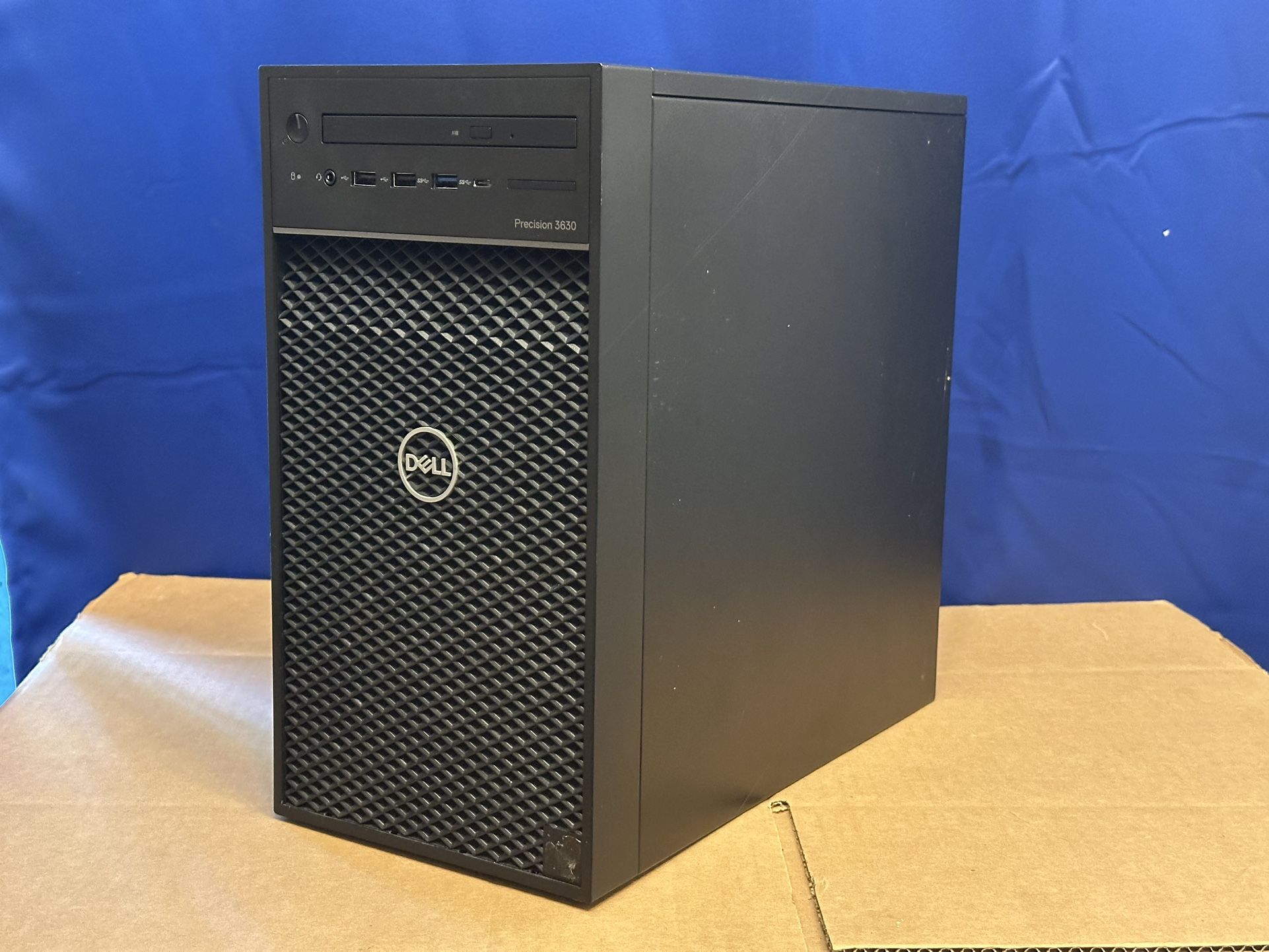 Dell Precision 3630 Desktop Tower Computer Intel i3-8100 3.6GHz 16GB 256GB SSD Windows 10