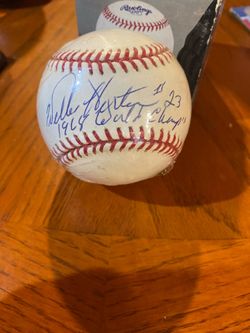 Willie Horton 1964 autographed ball