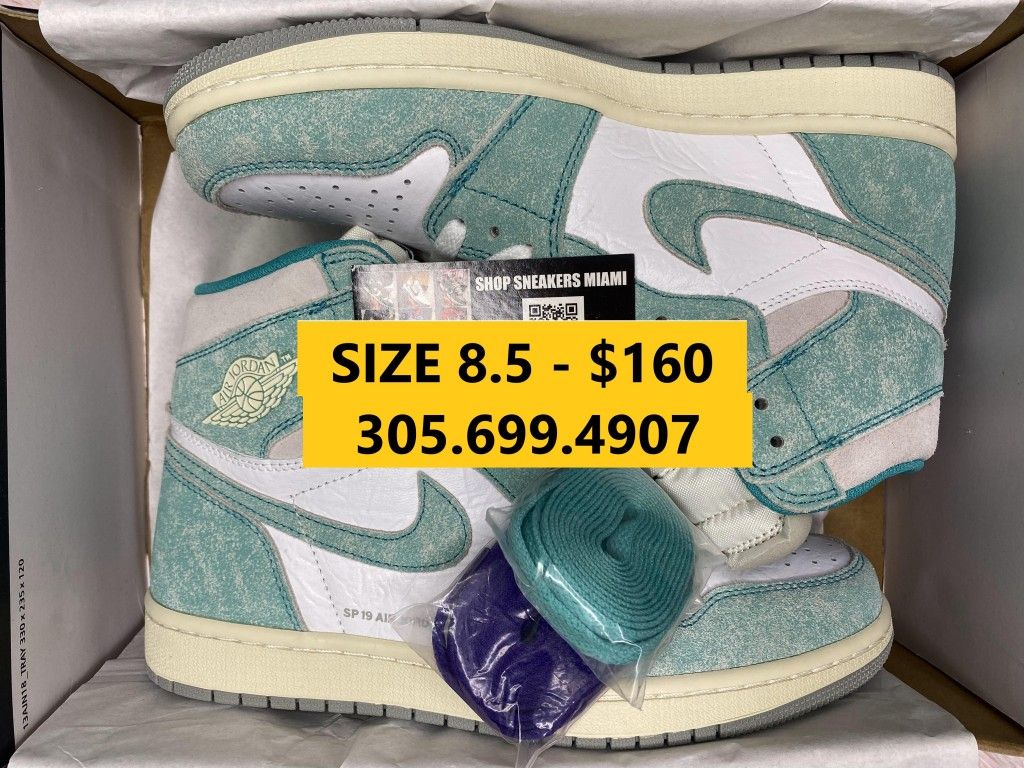 120] NIKE AIR JORDAN RETRO HIGH TURBO GREEN WHITE BLACK NEW