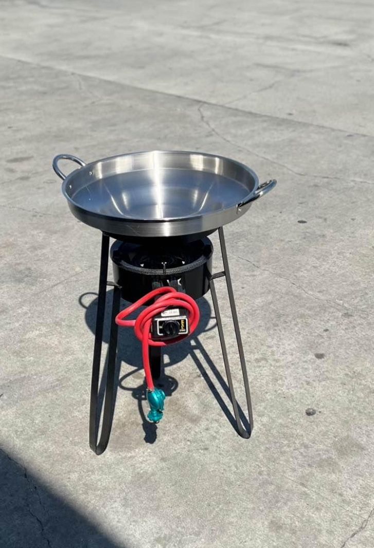 Comal De Accero Con Vase I Quemador Nuevo