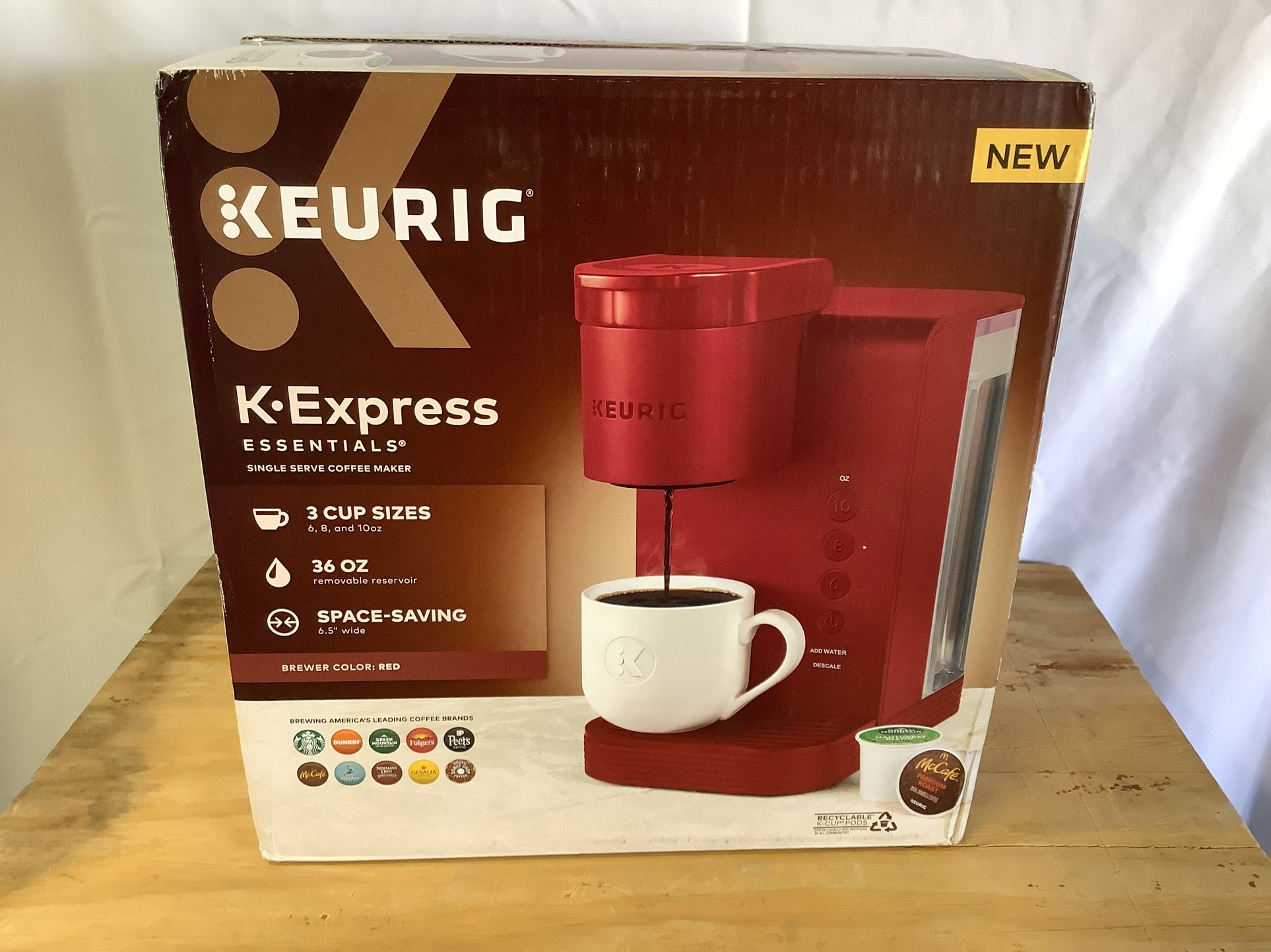 Keurig K-Express Essentials Single-Serve K-Cup Pod Coffee Maker “Brand New”