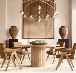 RH Byron Round Dinning Table $750