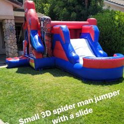 Small 3D Spider-Man Bouncer With A Slide