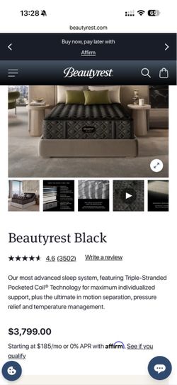 Beautyrest Black series 3 firm mattress queen