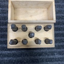 3/16-9 Piece Steel Hand Marking Punches 