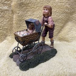 Boyd’s Dollstone “Casey with Baxter…Afternoon Stroll”