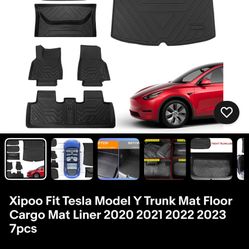 Tesla 7 Piece Laser Fit Rubber Floor Liners
