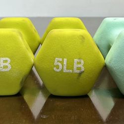 Set Of 6 Weights (3,5,8 Pounds) 