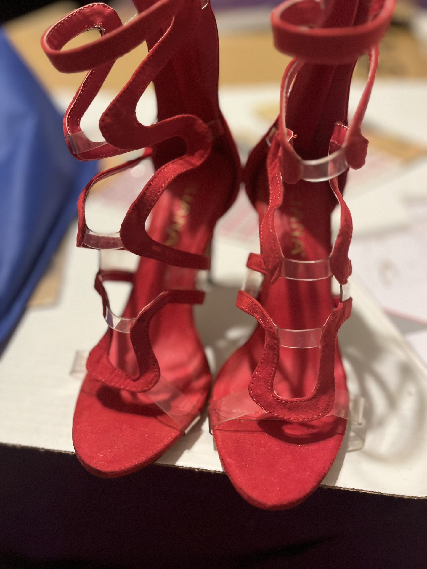 Red Suede Heel