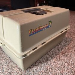 Flambeau Fishing Tackle Box With Gear 