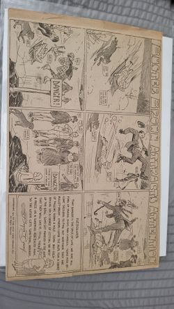 2 Buster Brown Antique Newspaper Comic Strip