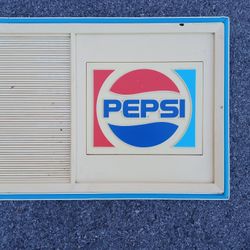 Vintage Pepsi Cola Menu Board 