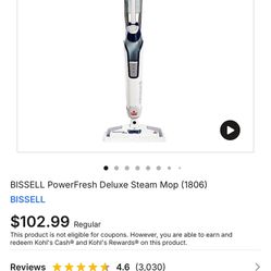 Bissel power Fresh Deluxe Steam Mop 