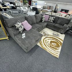 Ballinasloe Smoke Sectional $10 Down Payment And Financing Available