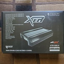 Amplifier Orion 4 Channel 2,000 Watts 