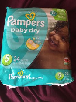 New pampers size 5