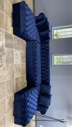 BLACK FRIDAY SALES 🔥 Lauren Blue Oversized Sectional & couch & ASK PRİCE