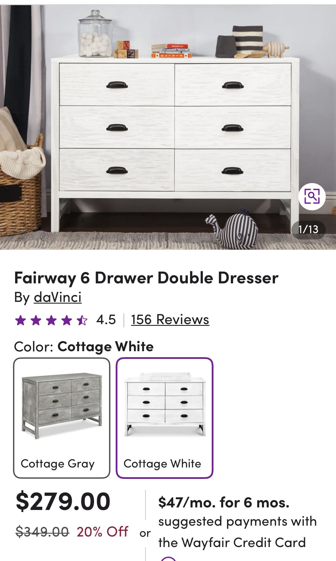 Davinci Fairway Davinci Cottage Grey Dresser Davinci Dresser Gray 2025
