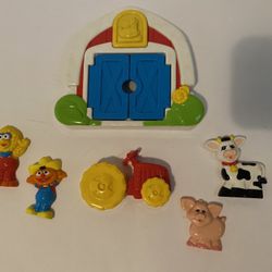 Vintage’98 Tyco Sesame Street Magnetic Fridge Farm