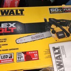 FLEXVOLT 60V MAX 14 in. Cordless Battery Powered Top Handle ChainSaw (Tool Only)
