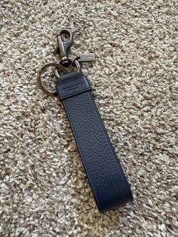 Coach Leather Loop Keychain