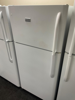 Frigidaire Top Freezer Fridge – White, clean & ready