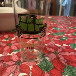 Hazel Atlas 5 Inch Tumbler Collector Vintage Car Glass