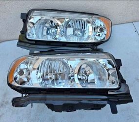 06-08 Subaru Forester Headlights Luces Focos Micas Faros Faroles Headlamps