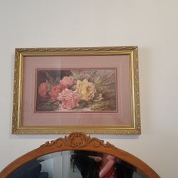 Floral Wall Art-White Flowers  