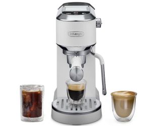 DeLonghi Dedica Duo Espresso and Cold Brew Machine with Milk Frother for Hot & Iced Coffee, Cappuccinos, Lattes & More Stainless Steel